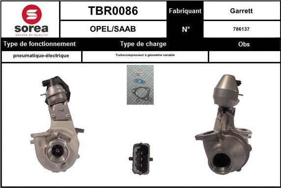 EAI TBR0086 - Турбина, компрессор autosila-amz.com