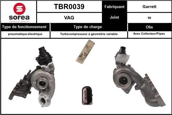 EAI TBR0039 - Турбина, компрессор autosila-amz.com