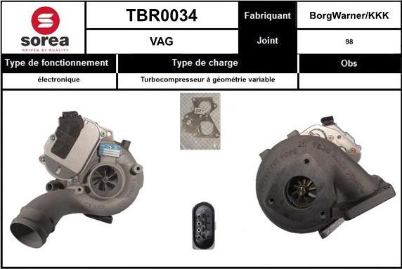 EAI TBR0034 - Турбина, компрессор autosila-amz.com