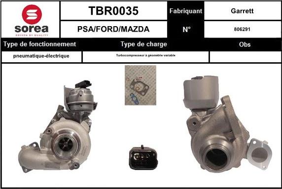 EAI TBR0035 - Турбина, компрессор autosila-amz.com