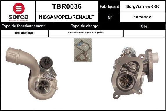 EAI TBR0036 - Турбина, компрессор autosila-amz.com