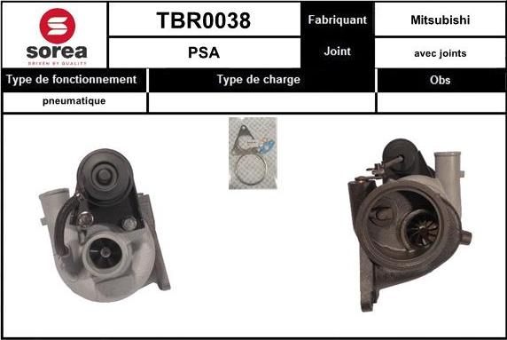 EAI TBR0038 - Турбина, компрессор autosila-amz.com