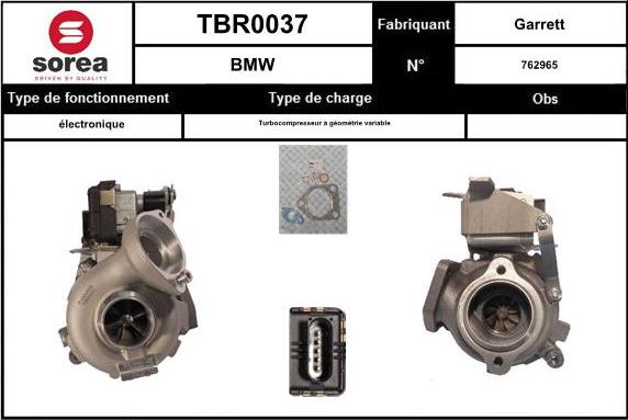 EAI TBR0037 - Турбина, компрессор autosila-amz.com