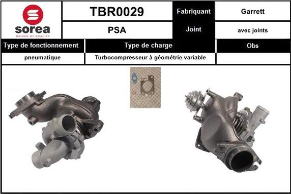 EAI TBR0029 - Турбина, компрессор autosila-amz.com