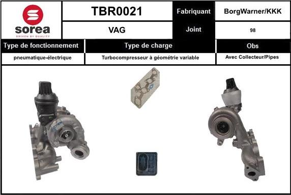 EAI TBR0021 - Турбина, компрессор autosila-amz.com