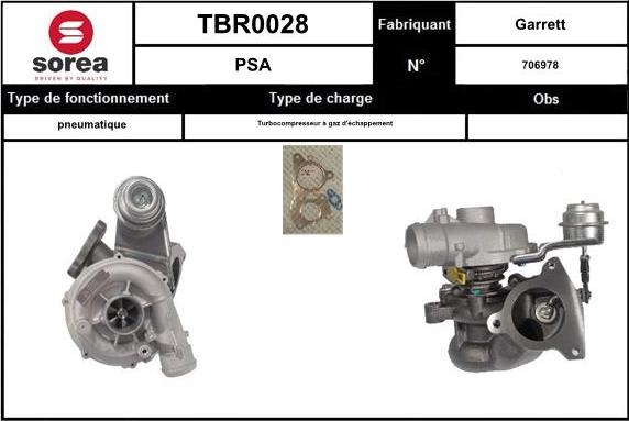 EAI TBR0028 - Турбина, компрессор autosila-amz.com
