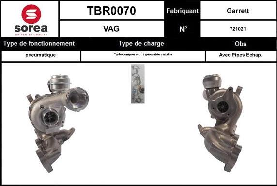 EAI TBR0070 - Турбина, компрессор autosila-amz.com
