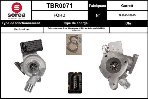 EAI TBR0071 - Турбина, компрессор autosila-amz.com