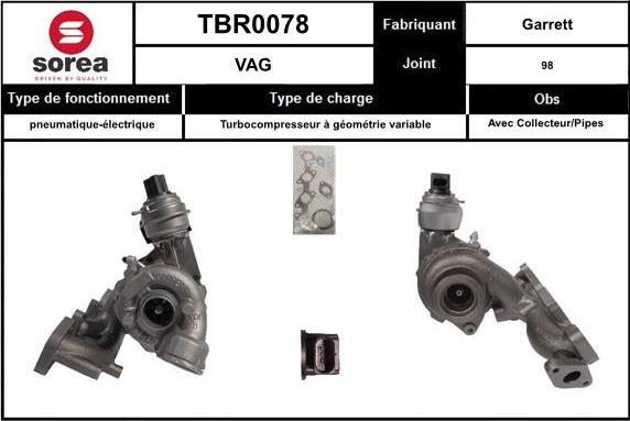 EAI TBR0078 - Турбина, компрессор autosila-amz.com