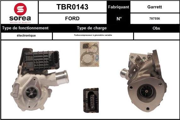 EAI TBR0143 - Турбина, компрессор autosila-amz.com