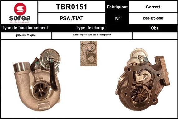 EAI TBR0151 - Турбина, компрессор autosila-amz.com