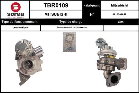 EAI TBR0109 - Турбина, компрессор autosila-amz.com