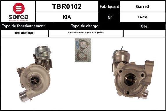 EAI TBR0102 - Турбина, компрессор autosila-amz.com