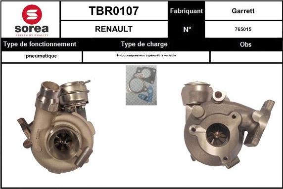 EAI TBR0107 - Турбина, компрессор autosila-amz.com