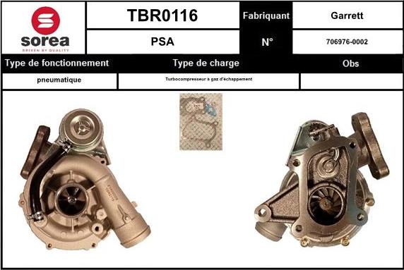 EAI TBR0116 - Турбина, компрессор autosila-amz.com