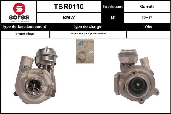 EAI TBR0110 - Турбина, компрессор autosila-amz.com