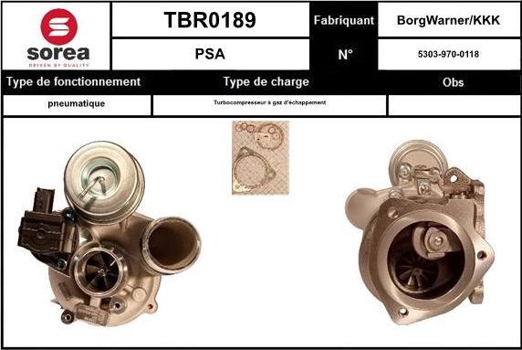 EAI TBR0189 - Турбина, компрессор autosila-amz.com