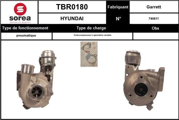 EAI TBR0180 - Турбина, компрессор autosila-amz.com