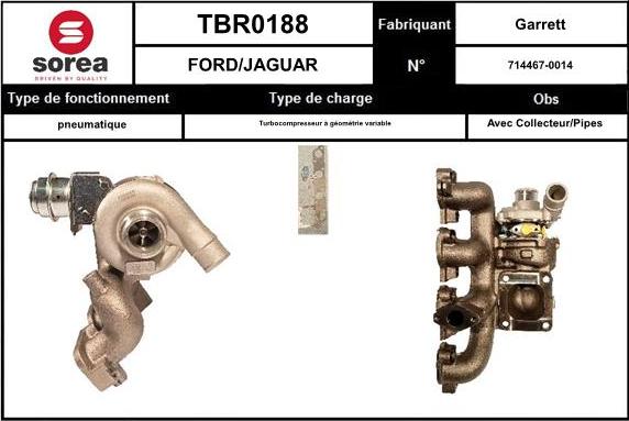 EAI TBR0188 - Турбина, компрессор autosila-amz.com