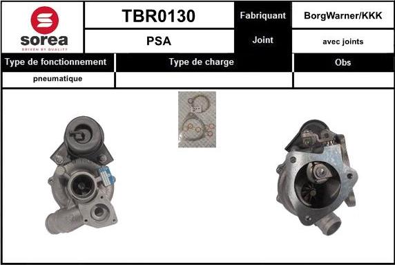 EAI TBR0130 - Турбина, компрессор autosila-amz.com