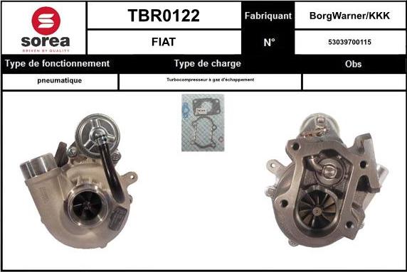 EAI TBR0122 - Турбина, компрессор autosila-amz.com