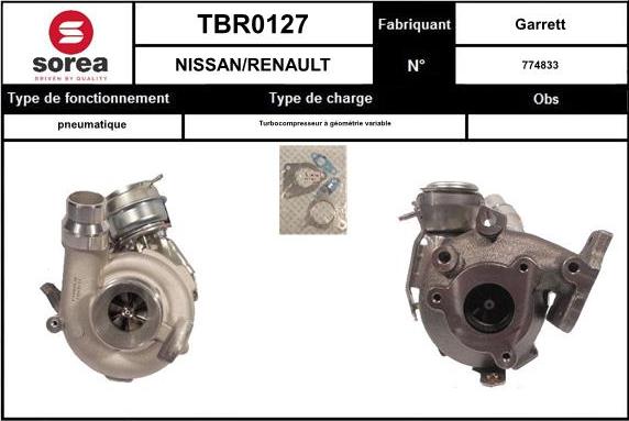 EAI TBR0127 - Турбина, компрессор autosila-amz.com