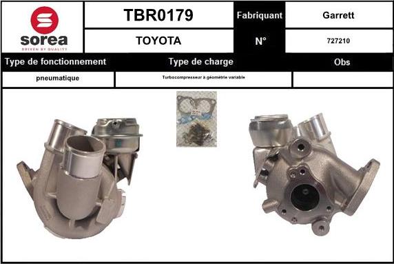 EAI TBR0179 - Турбина, компрессор autosila-amz.com