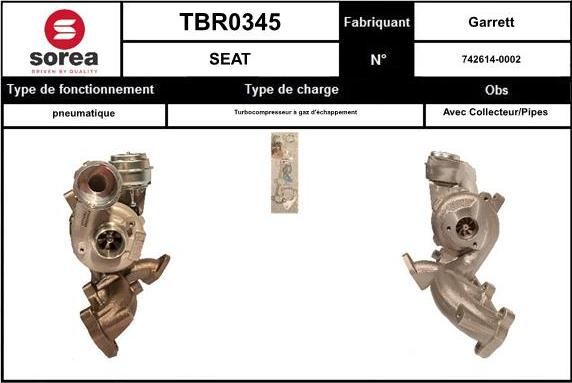 EAI TBR0345 - Турбина, компрессор autosila-amz.com