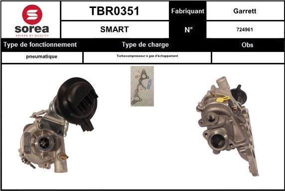EAI TBR0351 - Турбина, компрессор autosila-amz.com