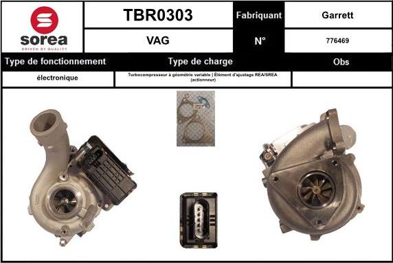 EAI TBR0303 - Турбина, компрессор autosila-amz.com