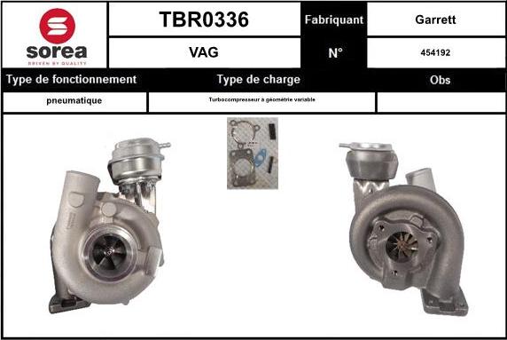 EAI TBR0336 - Турбина, компрессор autosila-amz.com