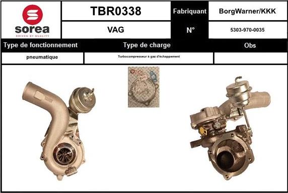 EAI TBR0338 - Турбина, компрессор autosila-amz.com