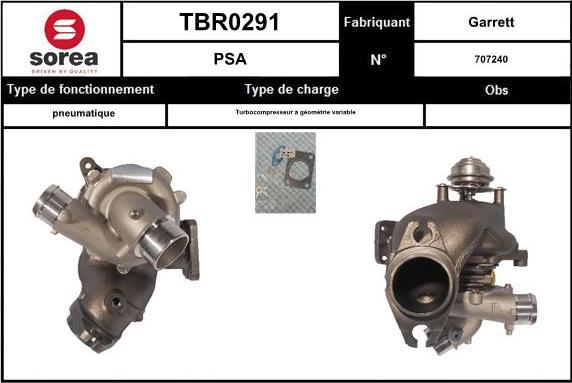 EAI TBR0291 - Турбина, компрессор autosila-amz.com
