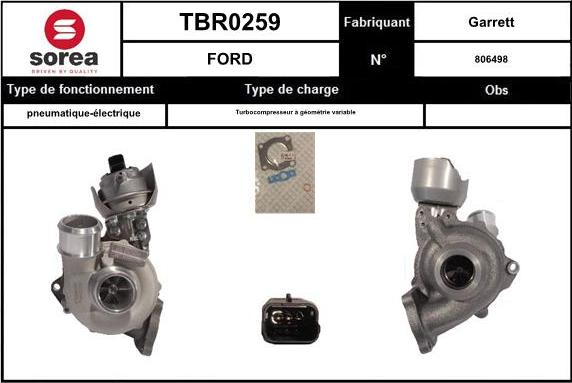 EAI TBR0259 - Турбина, компрессор autosila-amz.com