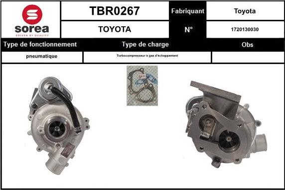 EAI TBR0267 - Турбина, компрессор autosila-amz.com