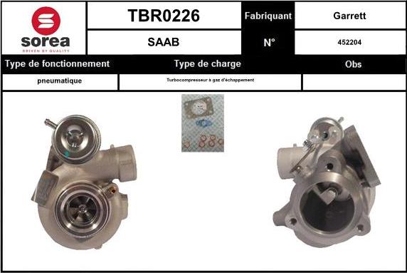 EAI TBR0226 - Турбина, компрессор autosila-amz.com