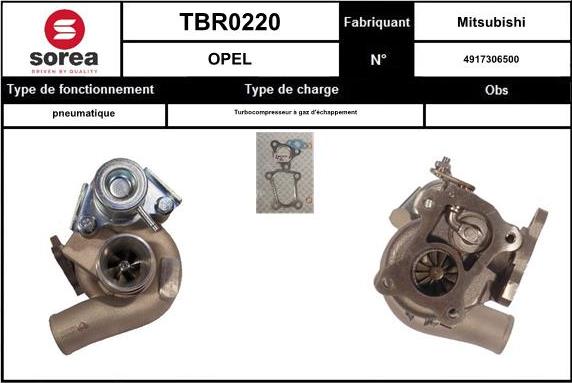 EAI TBR0220 - Турбина, компрессор autosila-amz.com