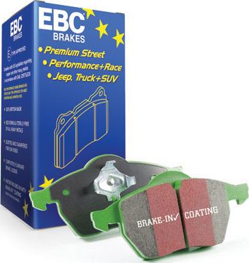 EBC Brakes DP62018 - Накладки тормозные autosila-amz.com