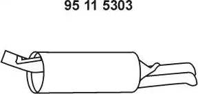 Eberspächer 95 11 5303 - Глушитель выхлопных газов, конечный autosila-amz.com