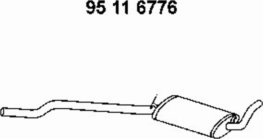 Eberspächer 95 11 6776 - Средний глушитель выхлопных газов autosila-amz.com