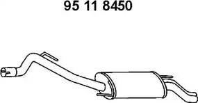 Eberspächer 95 11 8450 - Глушитель выхлопных газов, конечный autosila-amz.com