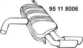 Eberspächer 95 11 8006 - Глушитель выхлопных газов, конечный autosila-amz.com