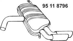 Eberspächer 95 11 8796 - Глушитель выхлопных газов, конечный autosila-amz.com