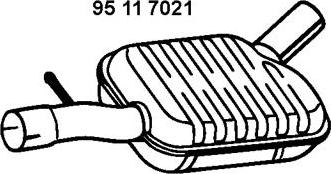Eberspächer 95 11 7021 - Предглушитель выхлопных газов autosila-amz.com