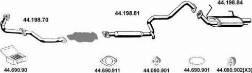 Eberspächer 442065 - Система выпуска ОГ autosila-amz.com