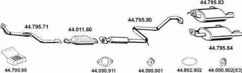 Eberspächer 442004 - Система выпуска ОГ autosila-amz.com