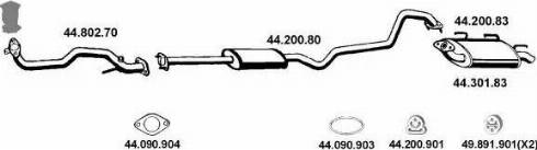 Eberspächer 442008 - Система выпуска ОГ autosila-amz.com