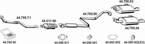 Eberspächer 442003 - Система выпуска ОГ autosila-amz.com