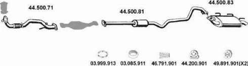 Eberspächer 442014 - Система выпуска ОГ autosila-amz.com