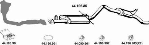 Eberspächer 442071 - Система выпуска ОГ autosila-amz.com